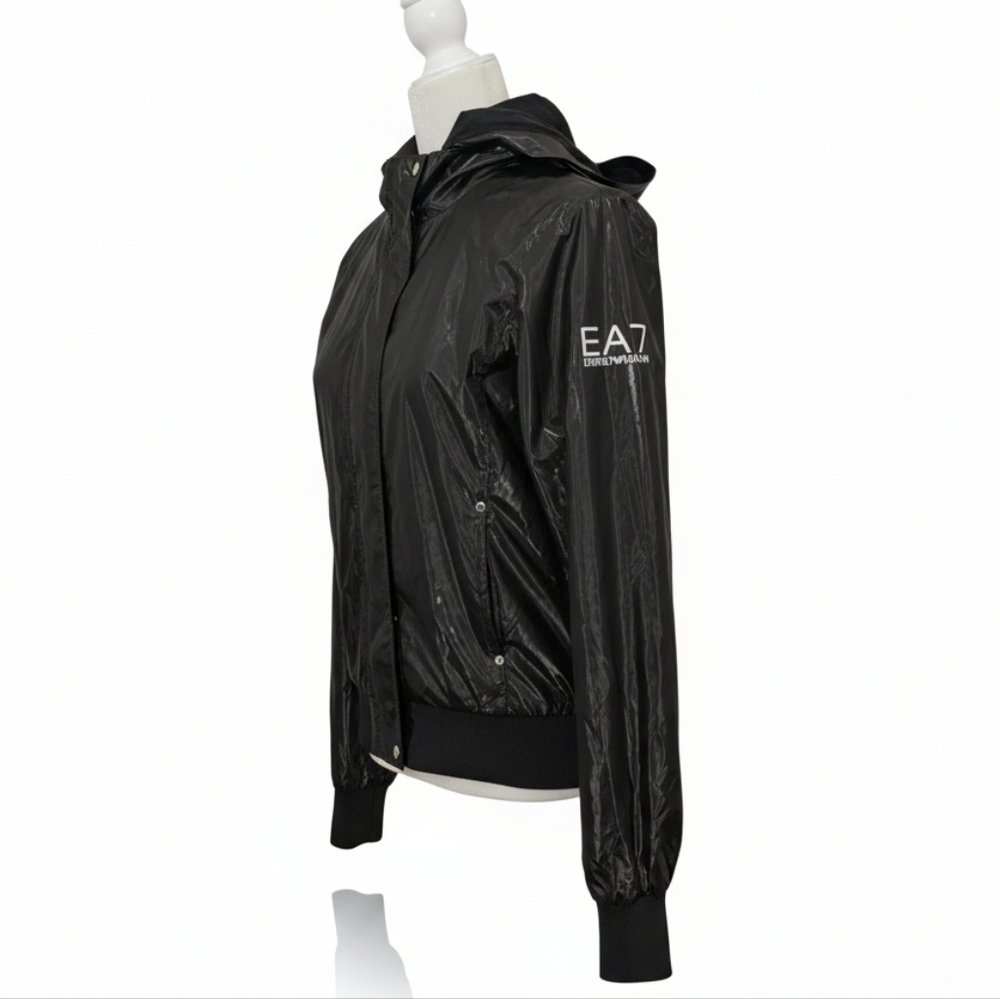 EA7 Emporio Armani Black Zip Jacket